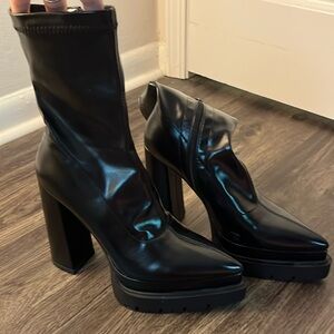 Killstar Devourer Ankle Boot - Black - Size 10